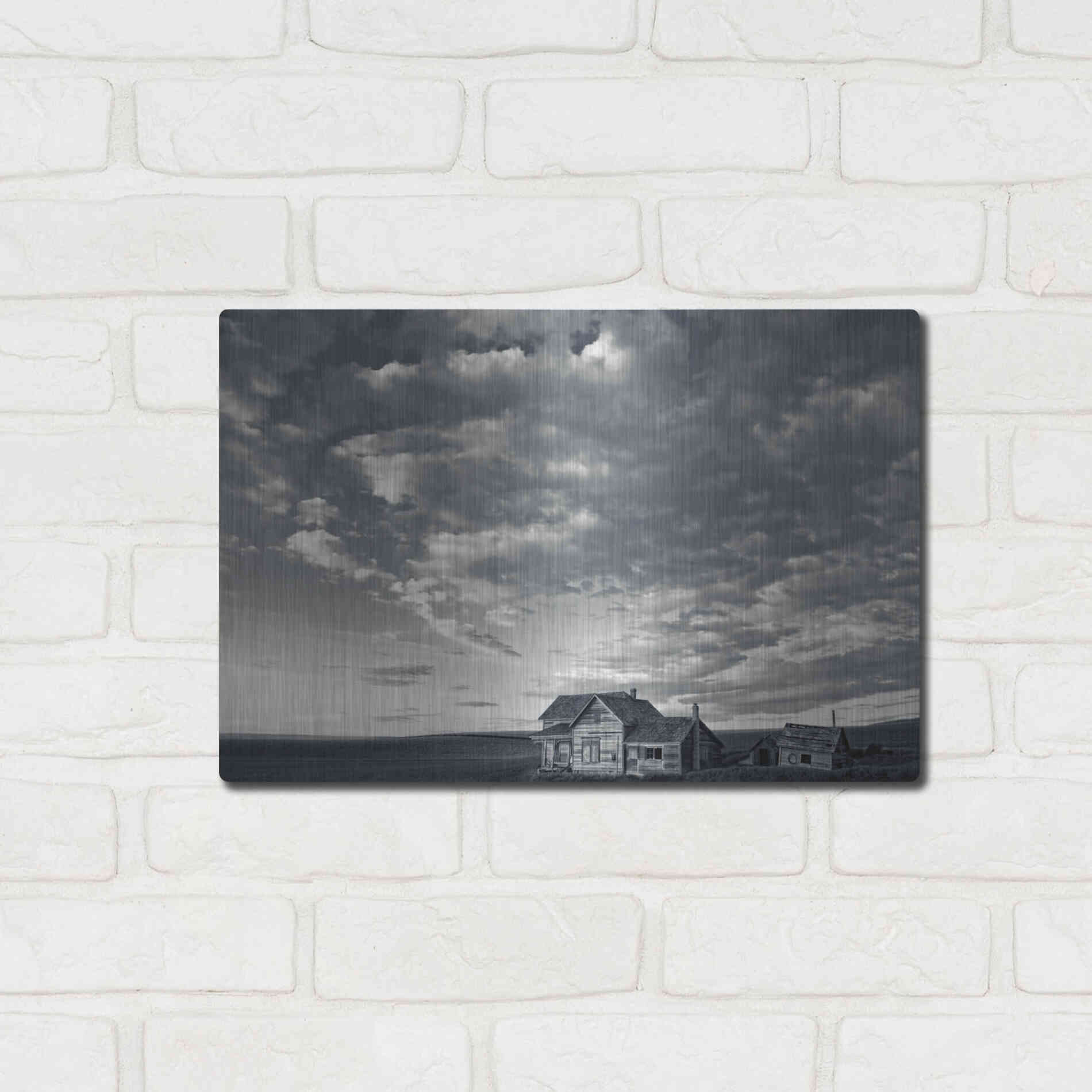 Luxe Metal Art  'The Old Homestead'  by Don Schwartz, Metal Wall Art,16x12
