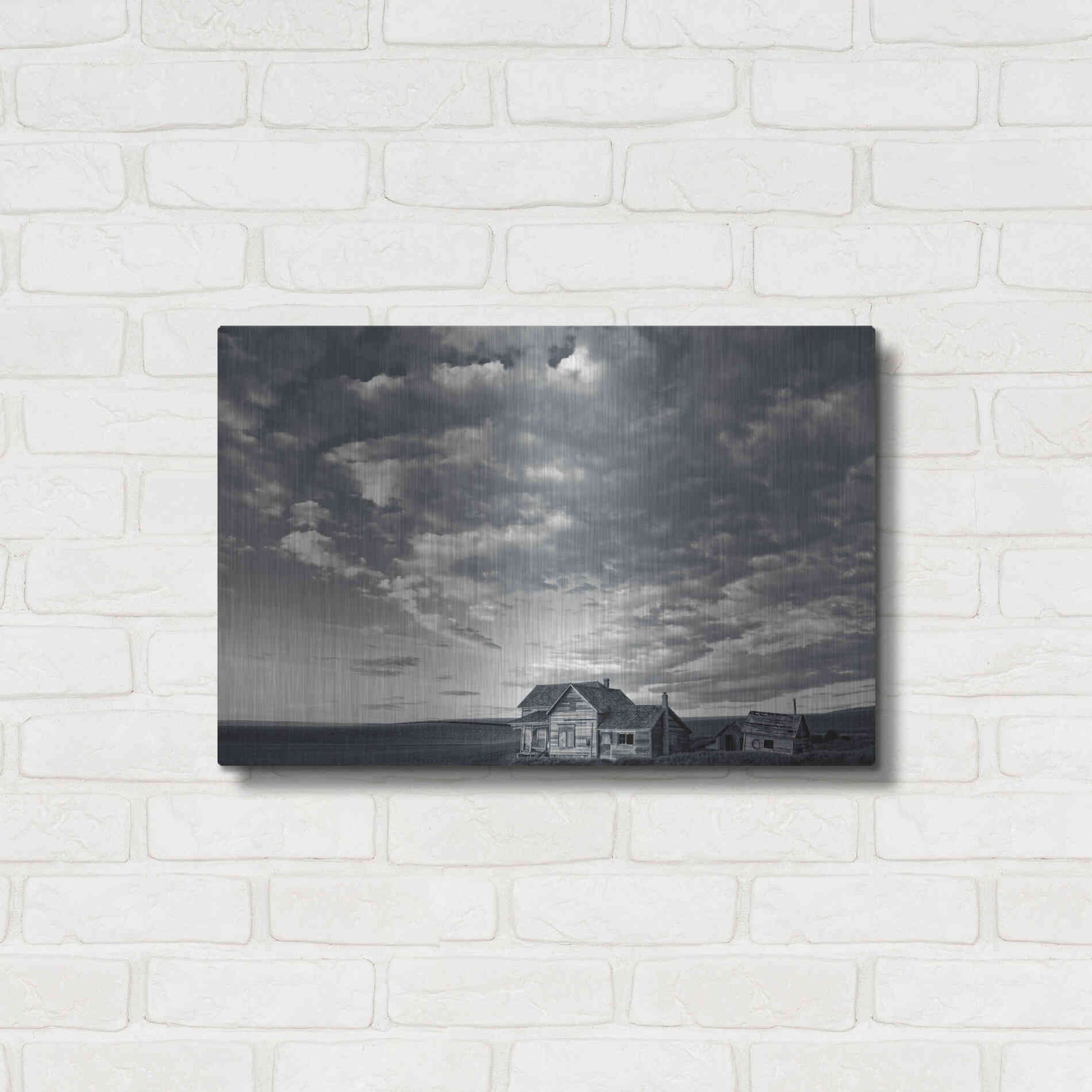 Luxe Metal Art  'The Old Homestead'  by Don Schwartz, Metal Wall Art,24x16