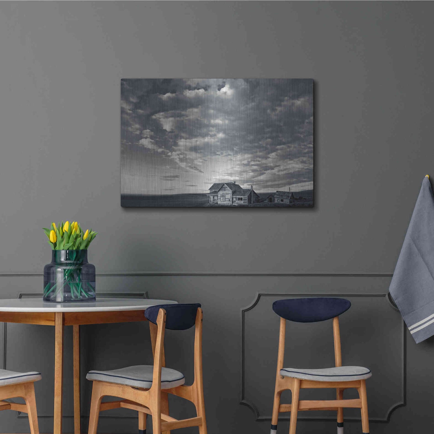 Luxe Metal Art  'The Old Homestead'  by Don Schwartz, Metal Wall Art,36x24