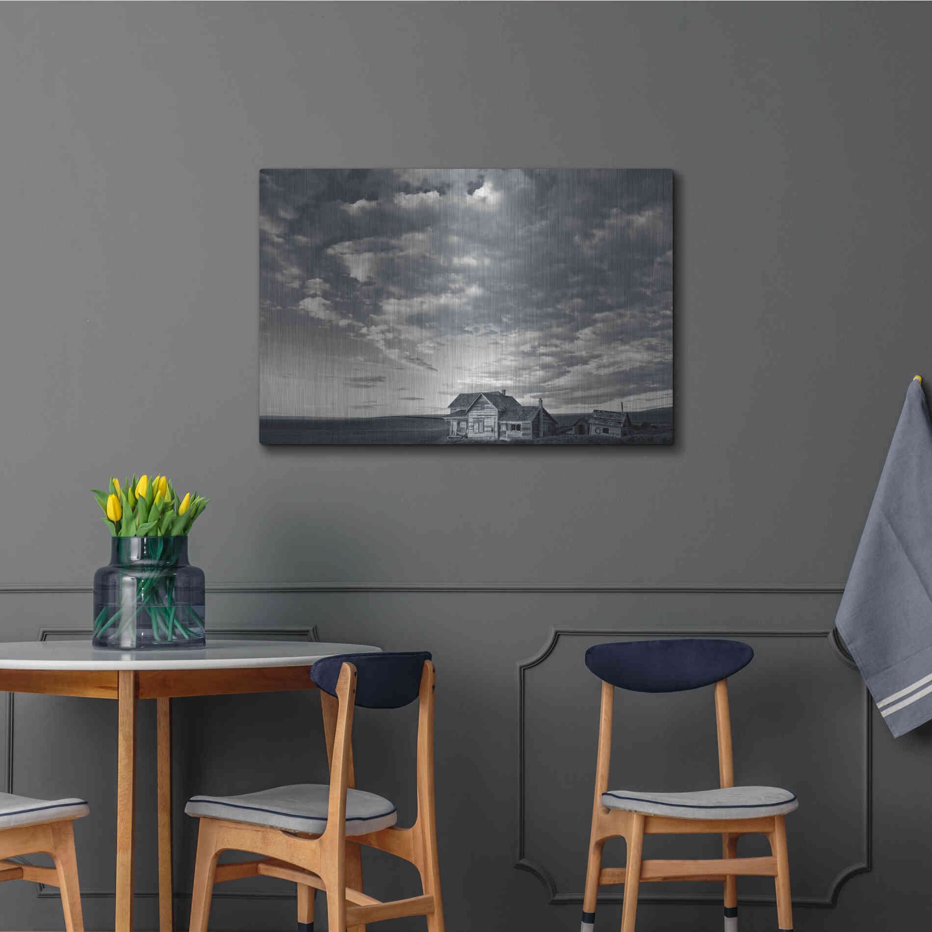 Luxe Metal Art  'The Old Homestead'  by Don Schwartz, Metal Wall Art,36x24