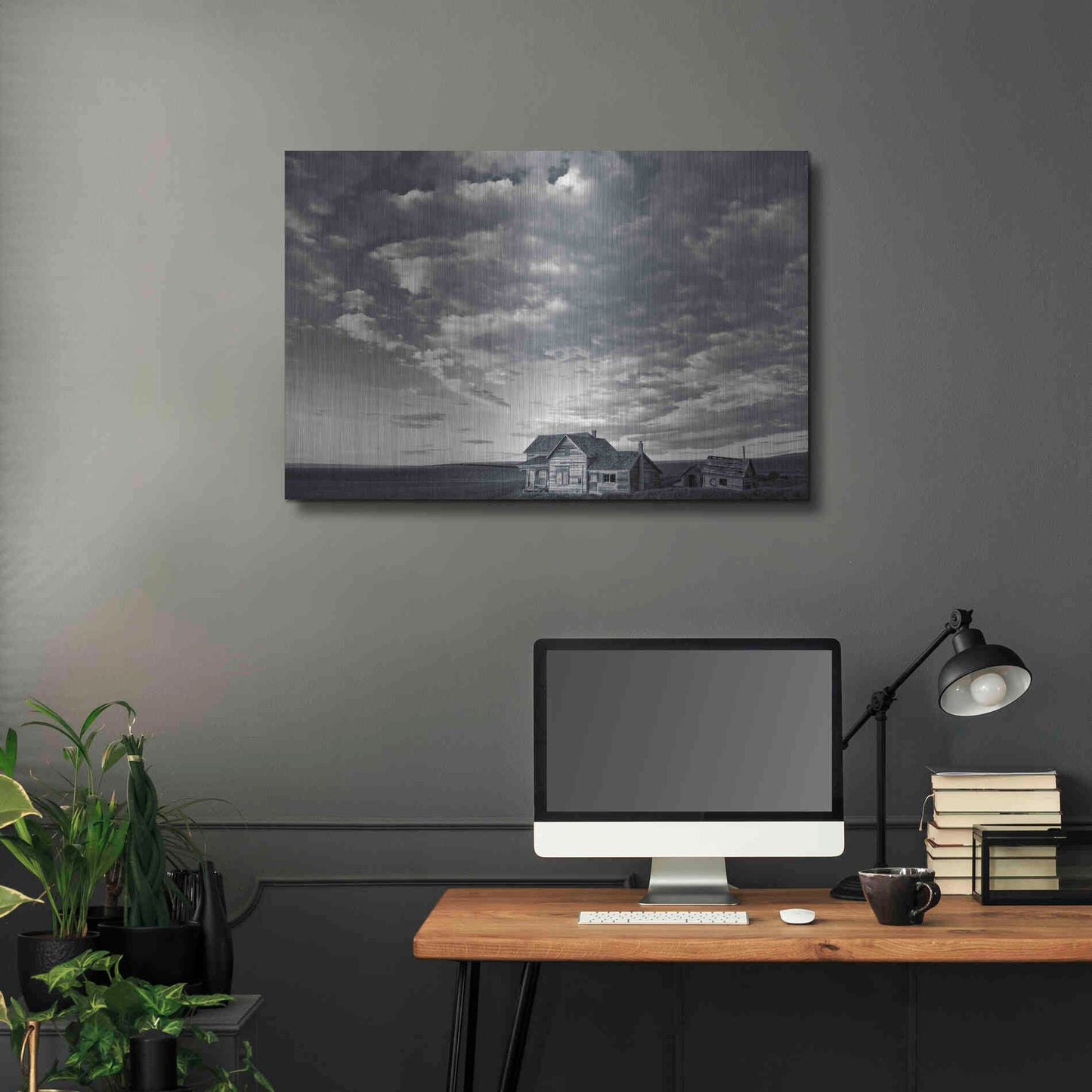 Luxe Metal Art  'The Old Homestead'  by Don Schwartz, Metal Wall Art,36x24