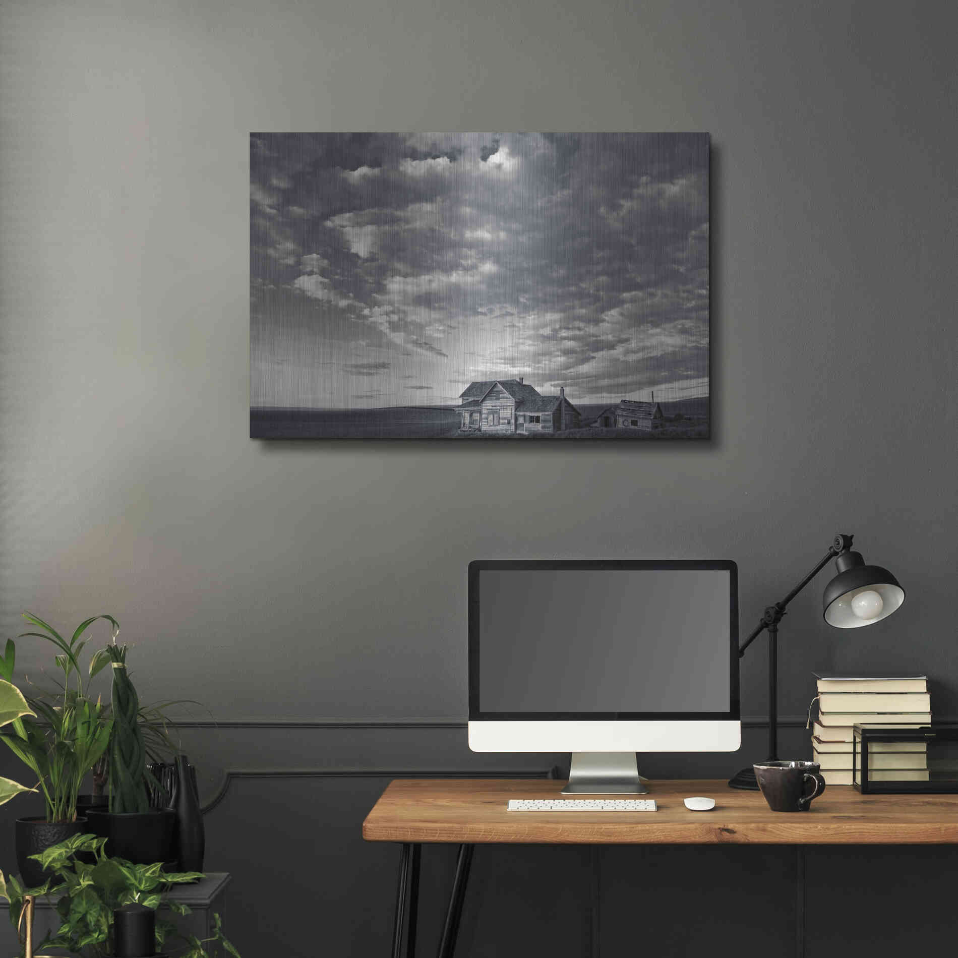 Luxe Metal Art  'The Old Homestead'  by Don Schwartz, Metal Wall Art,36x24