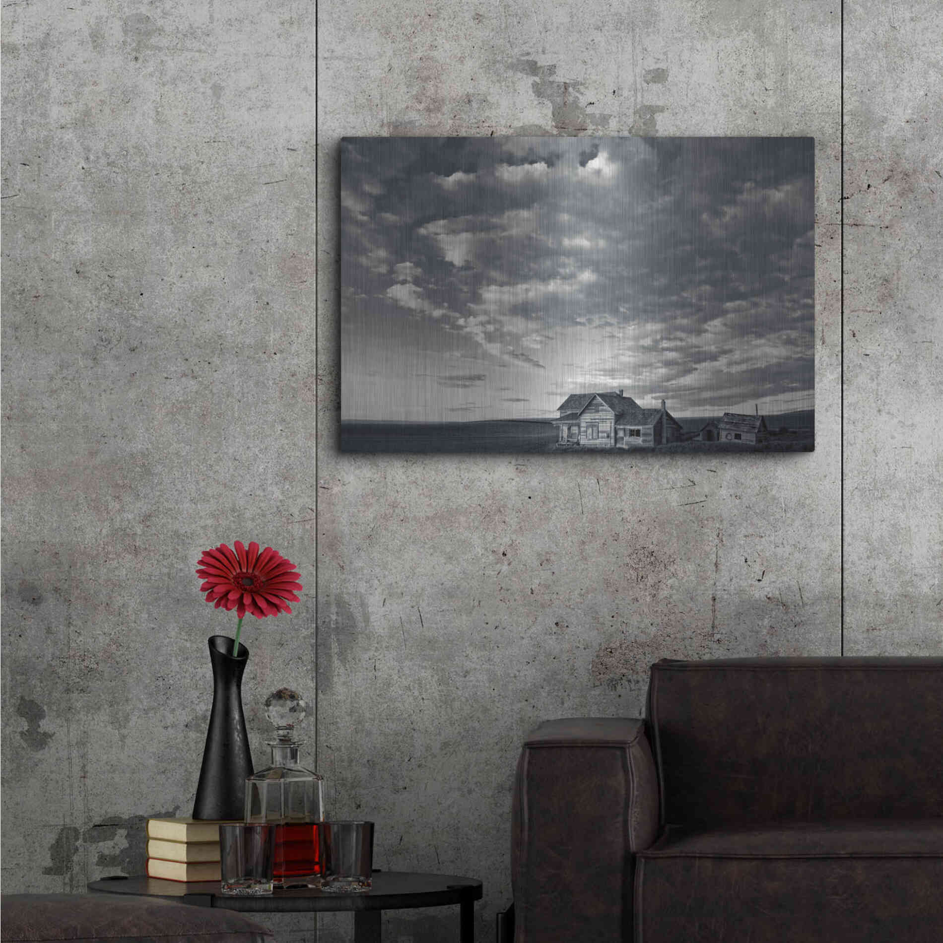 Luxe Metal Art  'The Old Homestead'  by Don Schwartz, Metal Wall Art,36x24