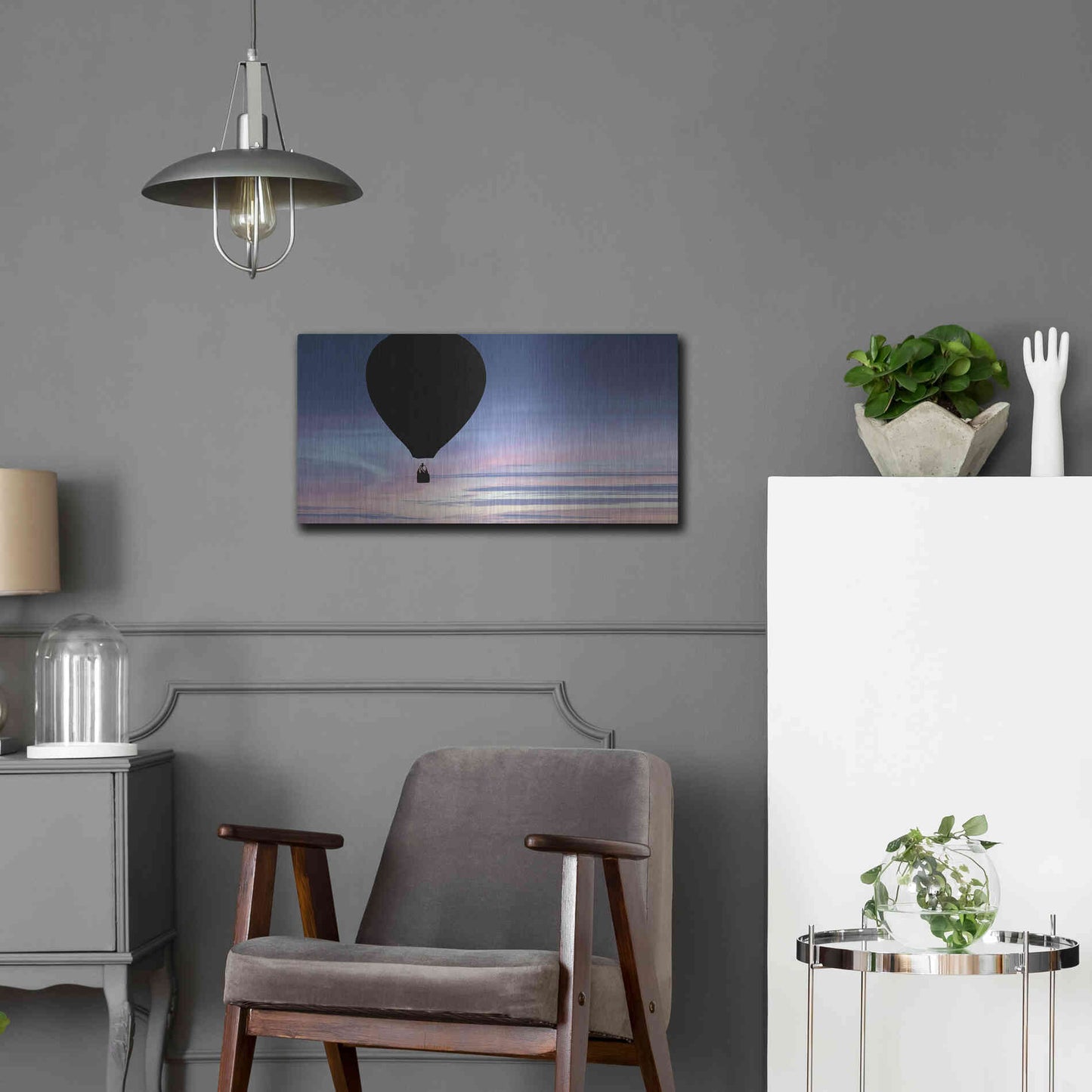 Luxe Metal Art  'Rising'  by Don Schwartz, Metal Wall Art,24x12