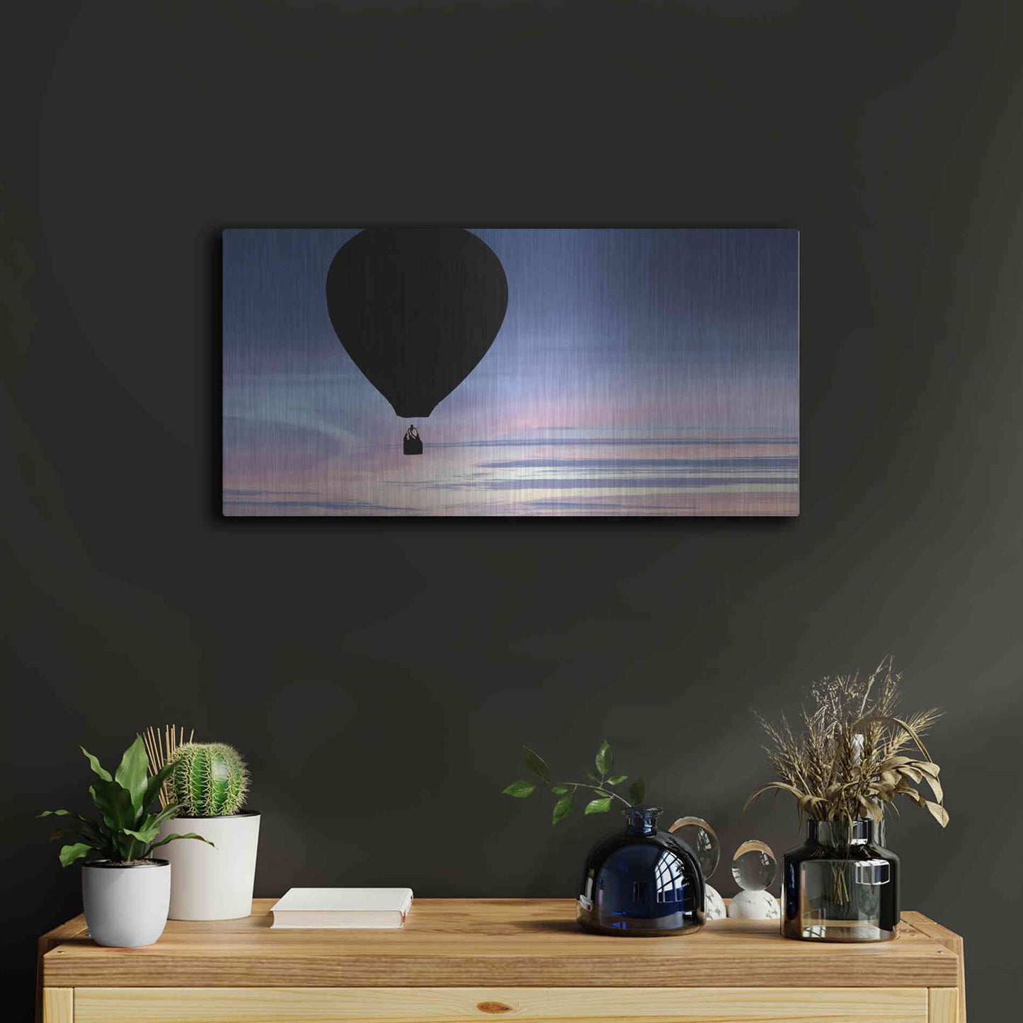 Luxe Metal Art  'Rising'  by Don Schwartz, Metal Wall Art,24x12