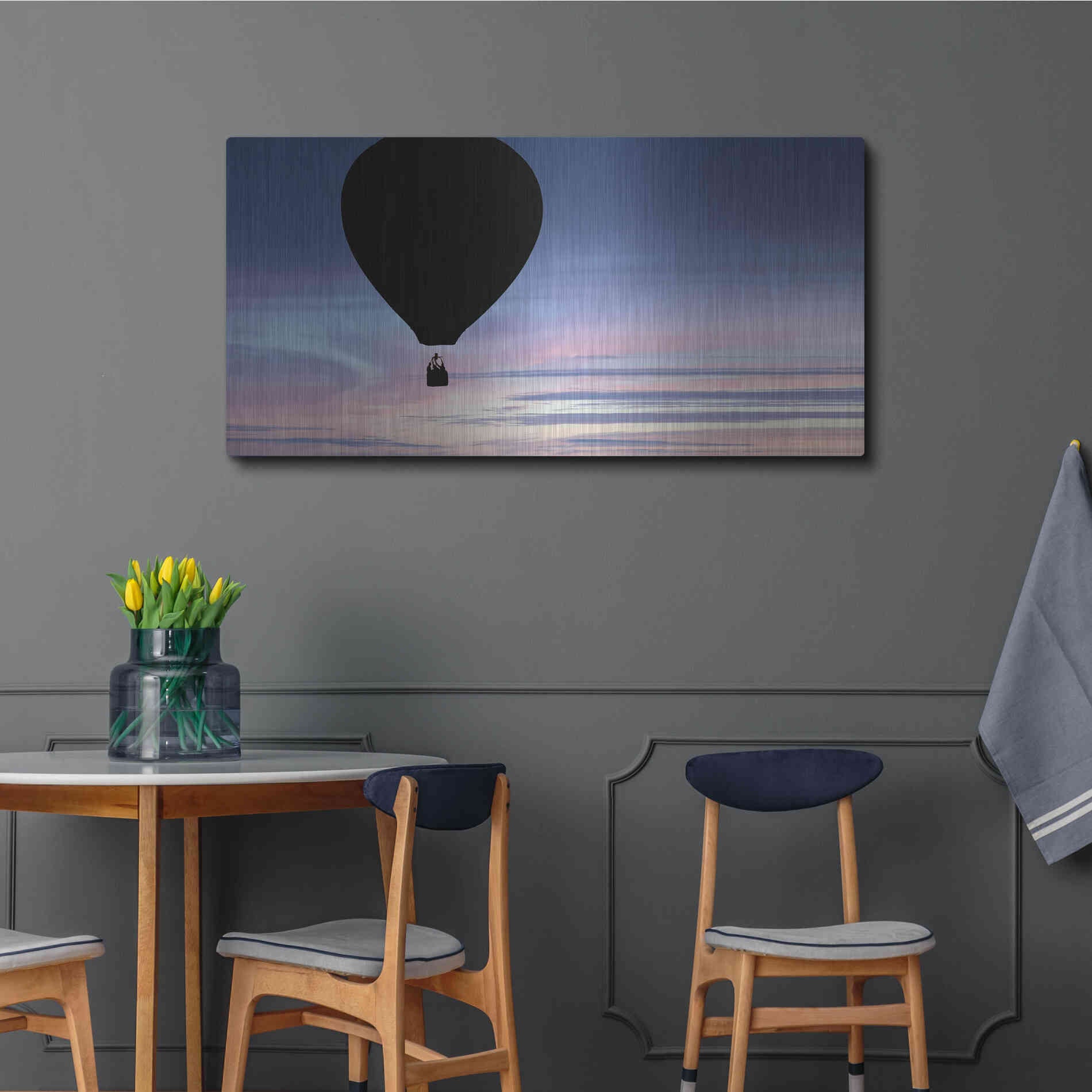 Luxe Metal Art  'Rising'  by Don Schwartz, Metal Wall Art,48x24