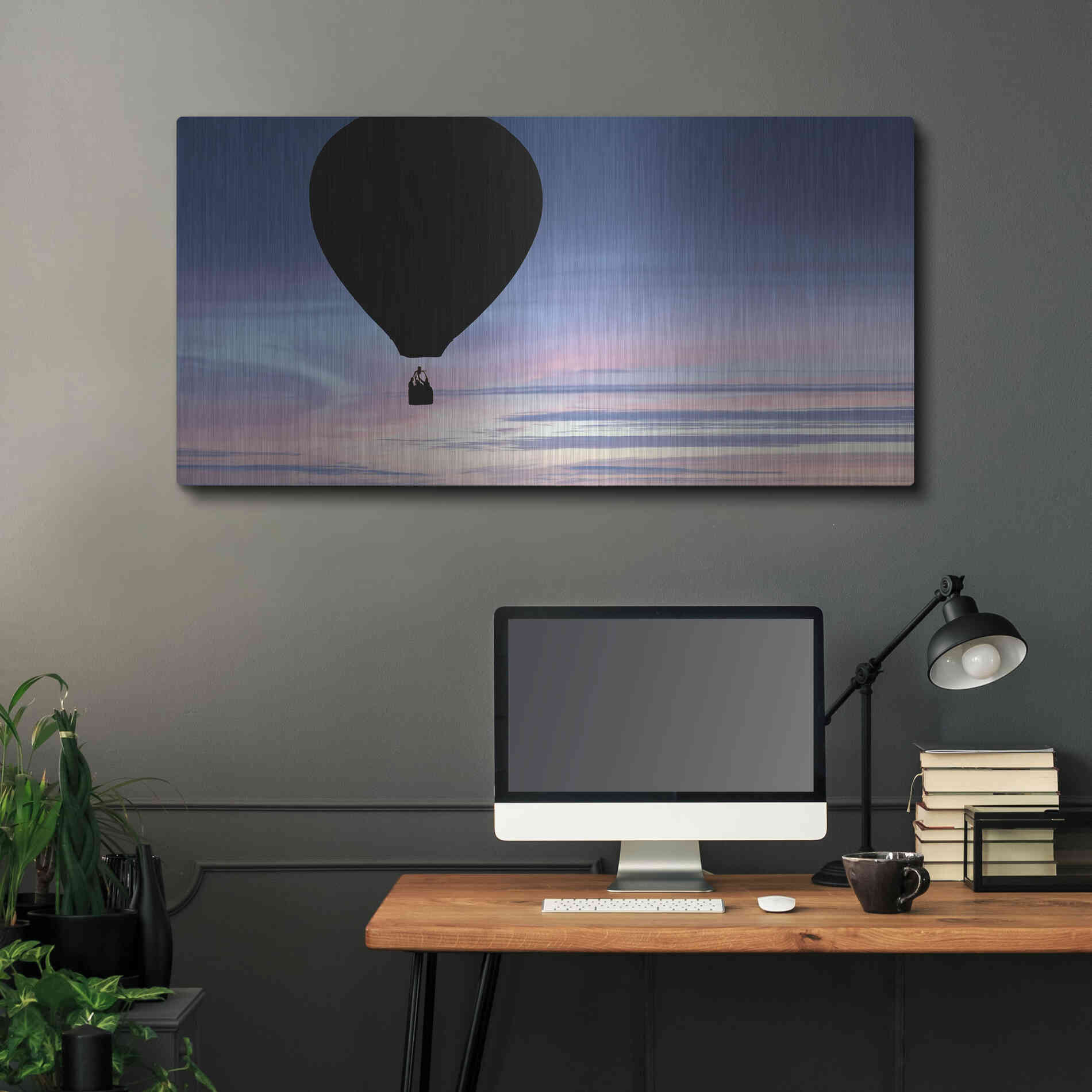 Luxe Metal Art  'Rising'  by Don Schwartz, Metal Wall Art,48x24