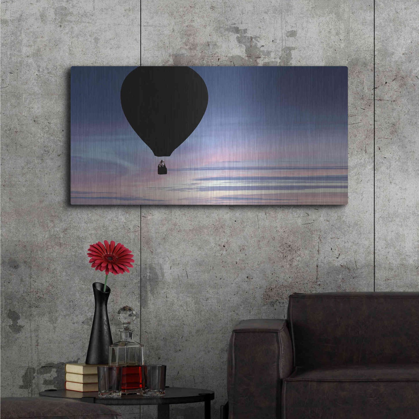 Luxe Metal Art  'Rising'  by Don Schwartz, Metal Wall Art,48x24