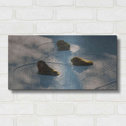 Luxe Metal Art  'Meditative Garden'  by Don Schwartz, Metal Wall Art,24x12