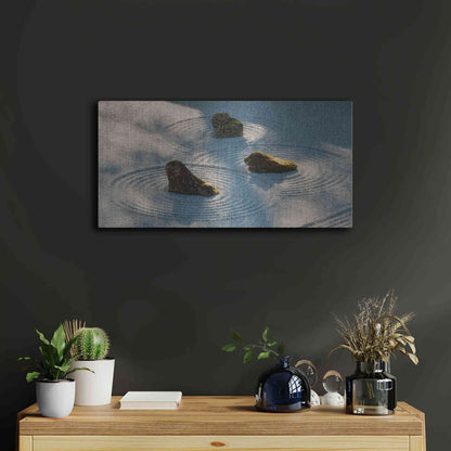 Luxe Metal Art  'Meditative Garden'  by Don Schwartz, Metal Wall Art,24x12