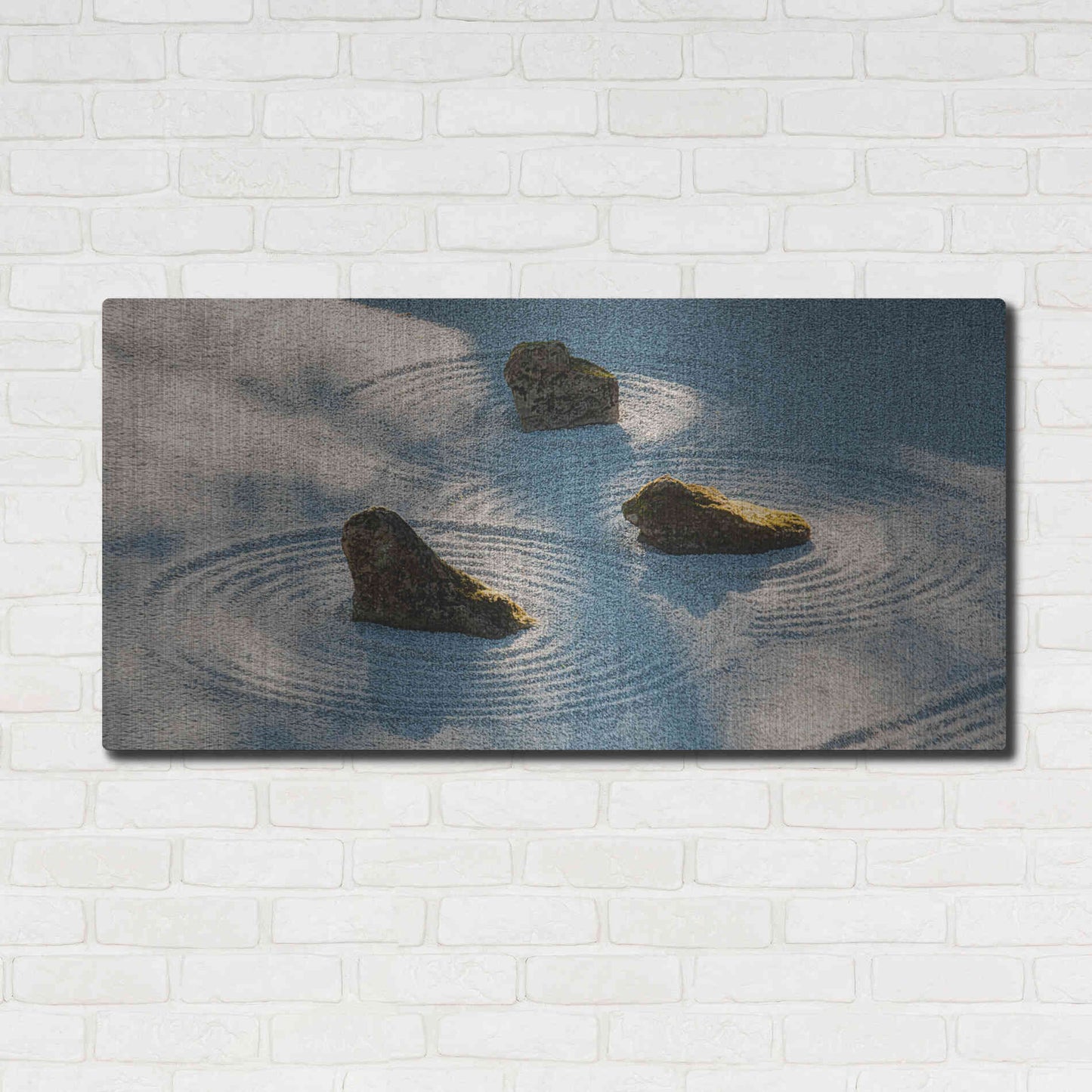 Luxe Metal Art  'Meditative Garden'  by Don Schwartz, Metal Wall Art,48x24