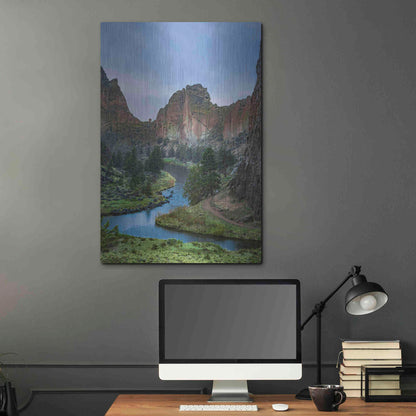 Luxe Metal Art  'Winding Through The Rocks'  by Don Schwartz, Metal Wall Art,24x36