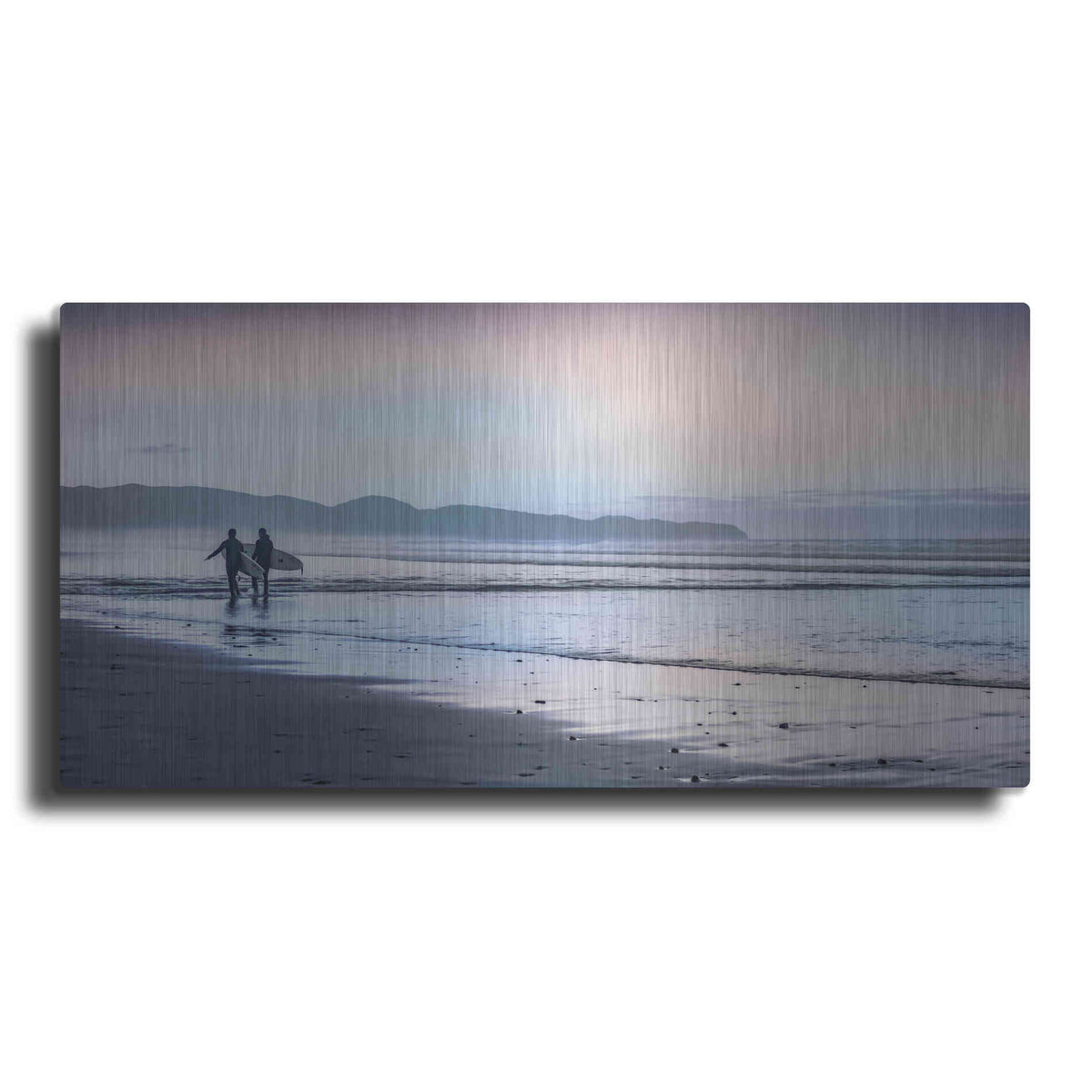 Luxe Metal Art  'Two Surfers'  by Don Schwartz, Metal Wall Art