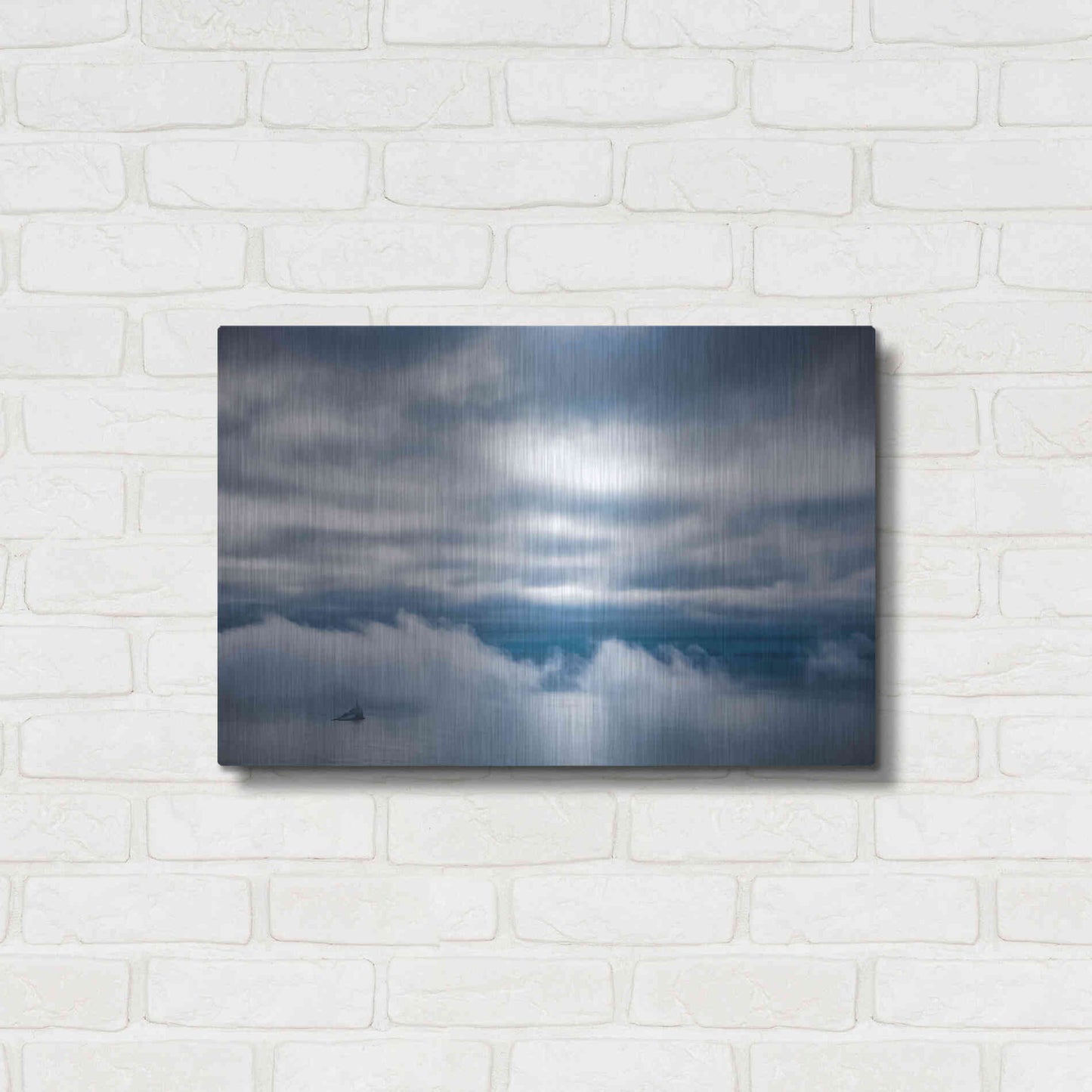 Luxe Metal Art  'Lighthouse In The Bay'  by Don Schwartz, Metal Wall Art,24x16