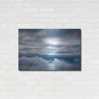 Luxe Metal Art  'Lighthouse In The Bay'  by Don Schwartz, Metal Wall Art,36x24