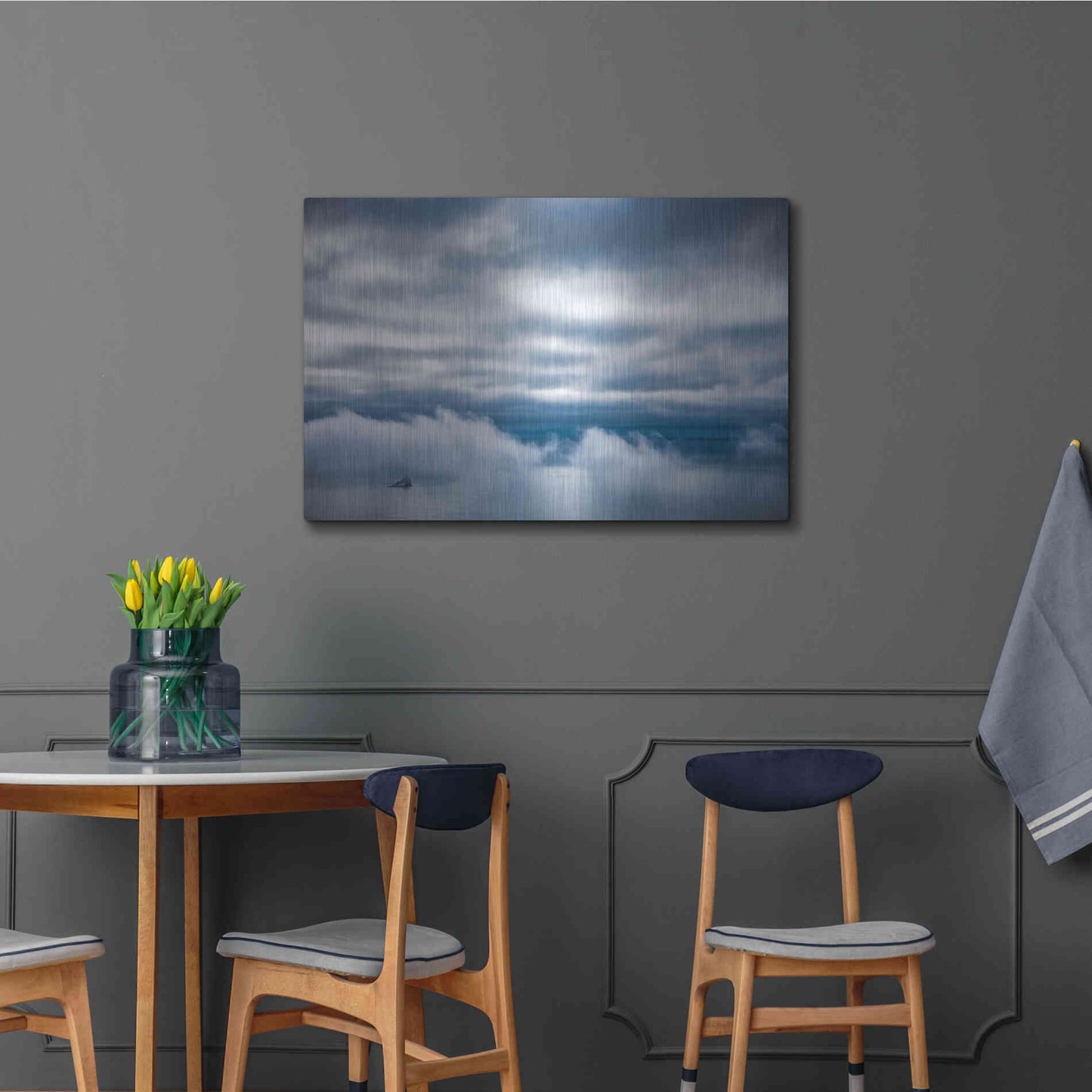 Luxe Metal Art  'Lighthouse In The Bay'  by Don Schwartz, Metal Wall Art,36x24