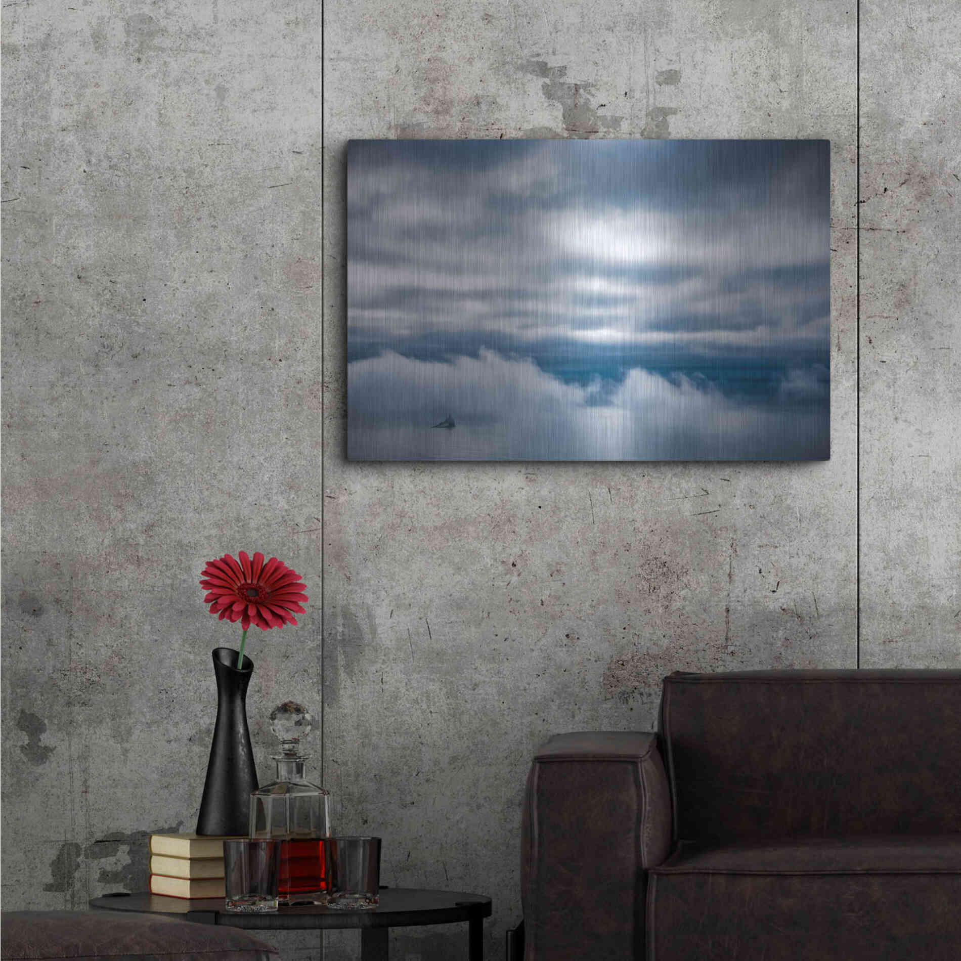 Luxe Metal Art  'Lighthouse In The Bay'  by Don Schwartz, Metal Wall Art,36x24