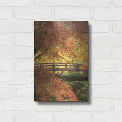 Luxe Metal Art  'Garden Bridge'  by Don Schwartz, Metal Wall Art,12x16