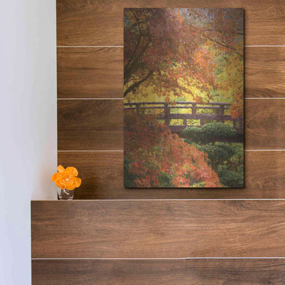 Luxe Metal Art  'Garden Bridge'  by Don Schwartz, Metal Wall Art,12x16