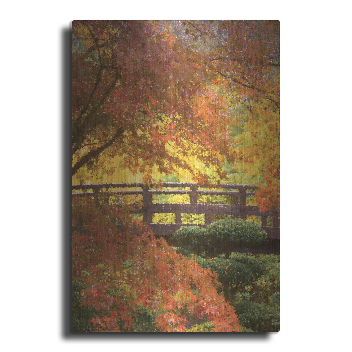 Luxe Metal Art  'Garden Bridge'  by Don Schwartz, Metal Wall Art