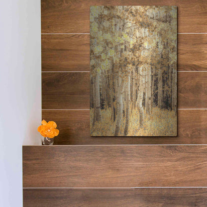Luxe Metal Art  'Aspens In Late Autumn'  by Don Schwartz, Metal Wall Art,12x16