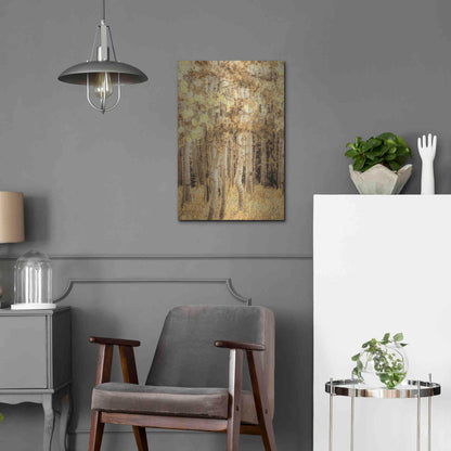 Luxe Metal Art  'Aspens In Late Autumn'  by Don Schwartz, Metal Wall Art,16x24