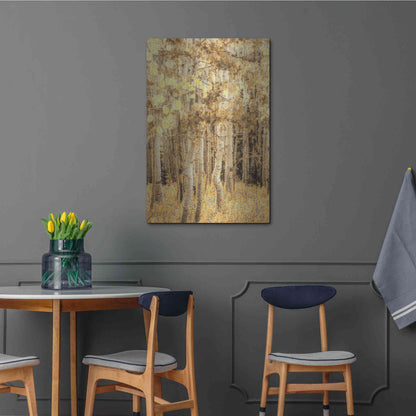 Luxe Metal Art  'Aspens In Late Autumn'  by Don Schwartz, Metal Wall Art,24x36