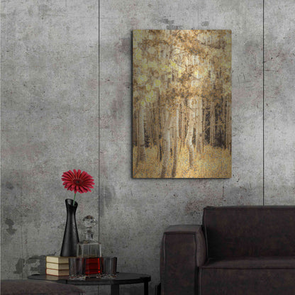 Luxe Metal Art  'Aspens In Late Autumn'  by Don Schwartz, Metal Wall Art,24x36