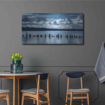 Luxe Metal Art  'Genteel Morning On The River'  by Don Schwartz, Metal Wall Art,48x24