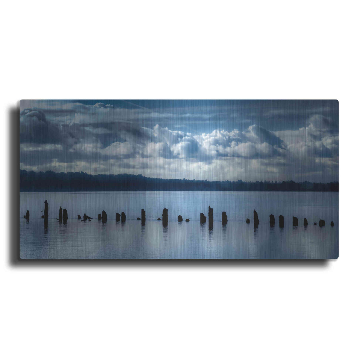 Luxe Metal Art  'Genteel Morning On The River'  by Don Schwartz, Metal Wall Art