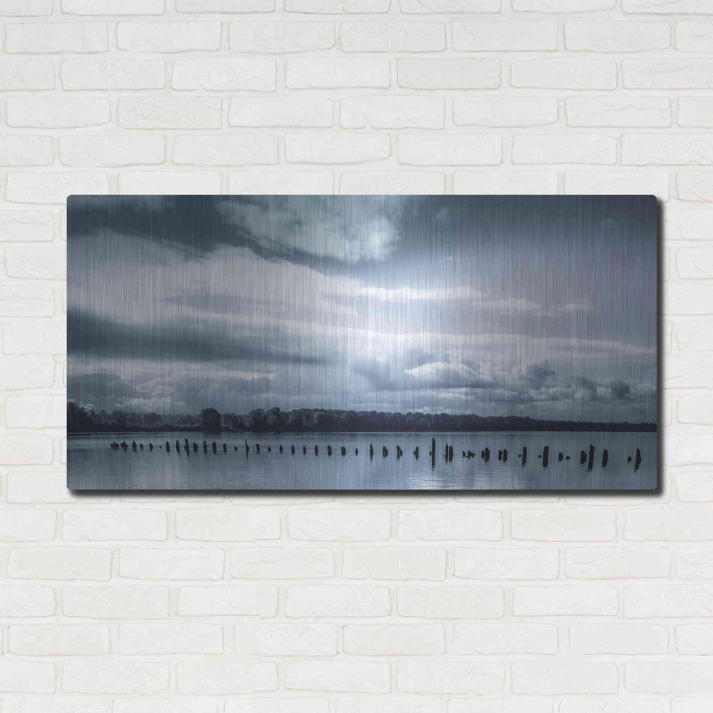 Luxe Metal Art  'Peaceful Morning On The River'  by Don Schwartz, Metal Wall Art,48x24