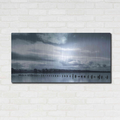 Luxe Metal Art  'Peaceful Morning On The River'  by Don Schwartz, Metal Wall Art,48x24