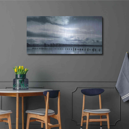Luxe Metal Art  'Peaceful Morning On The River'  by Don Schwartz, Metal Wall Art,48x24