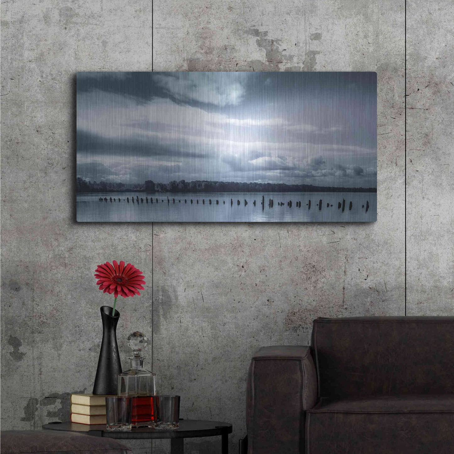 Luxe Metal Art  'Peaceful Morning On The River'  by Don Schwartz, Metal Wall Art,48x24