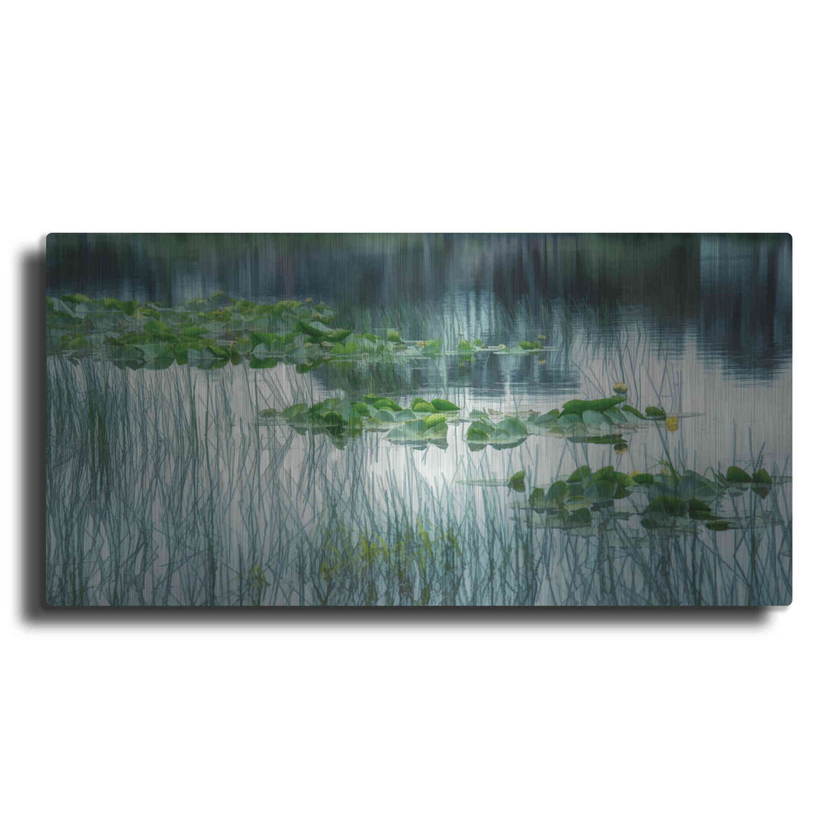 Luxe Metal Art  'Lakeside In Spring'  by Don Schwartz, Metal Wall Art