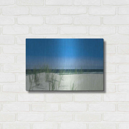 Luxe Metal Art  'Sunlit Coastal Dunes'  by Don Schwartz, Metal Wall Art,24x16
