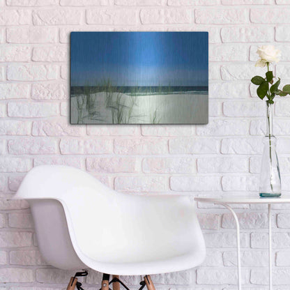 Luxe Metal Art  'Sunlit Coastal Dunes'  by Don Schwartz, Metal Wall Art,24x16