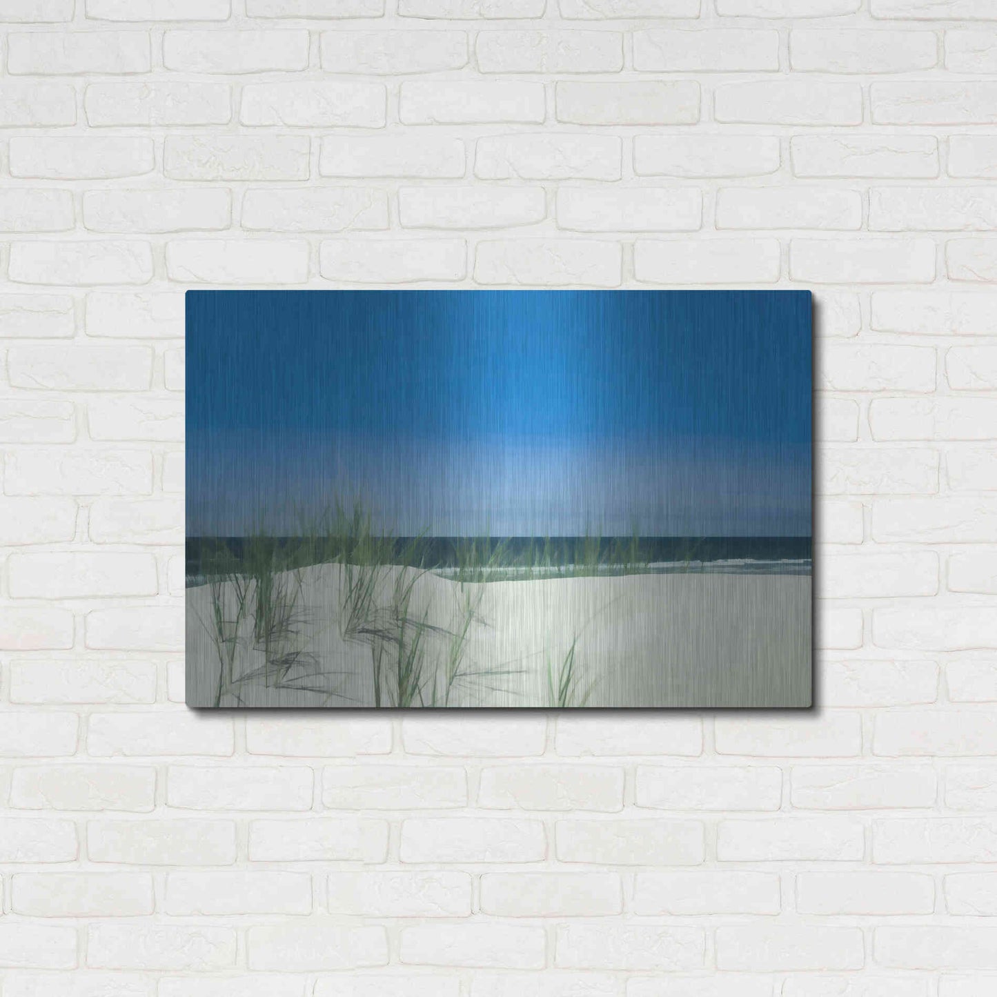 Luxe Metal Art  'Sunlit Coastal Dunes'  by Don Schwartz, Metal Wall Art,36x24
