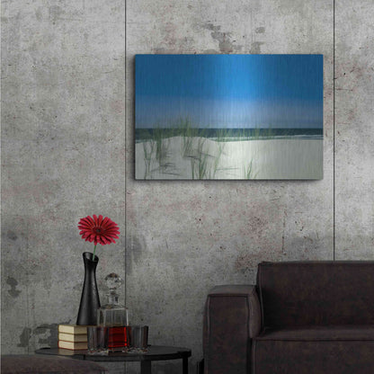 Luxe Metal Art  'Sunlit Coastal Dunes'  by Don Schwartz, Metal Wall Art,36x24