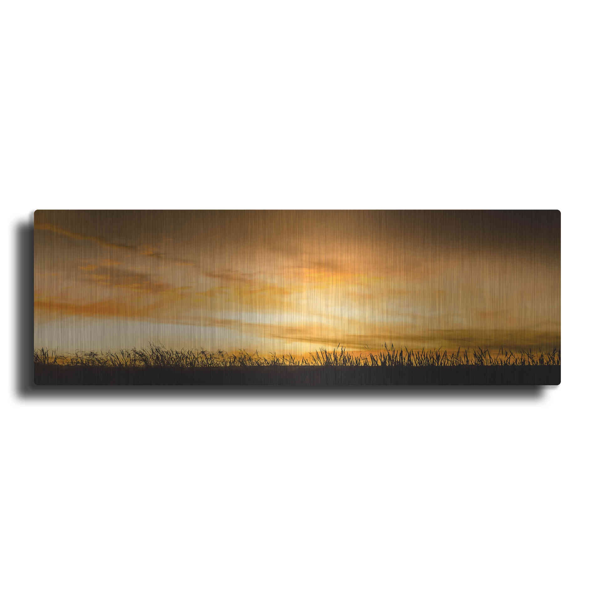 Luxe Metal Art  'Pastoral Sunrise'  by Don Schwartz, Metal Wall Art