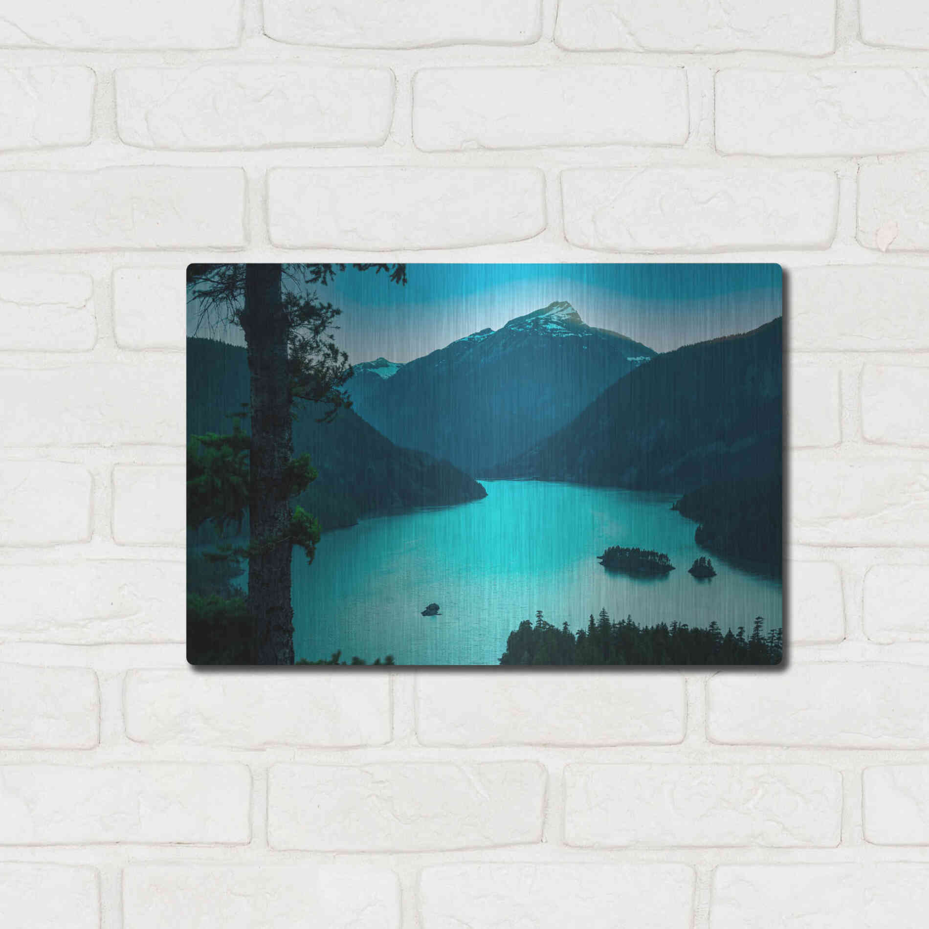 Luxe Metal Art  'Diablo Overlook'  by Don Schwartz, Metal Wall Art,16x12