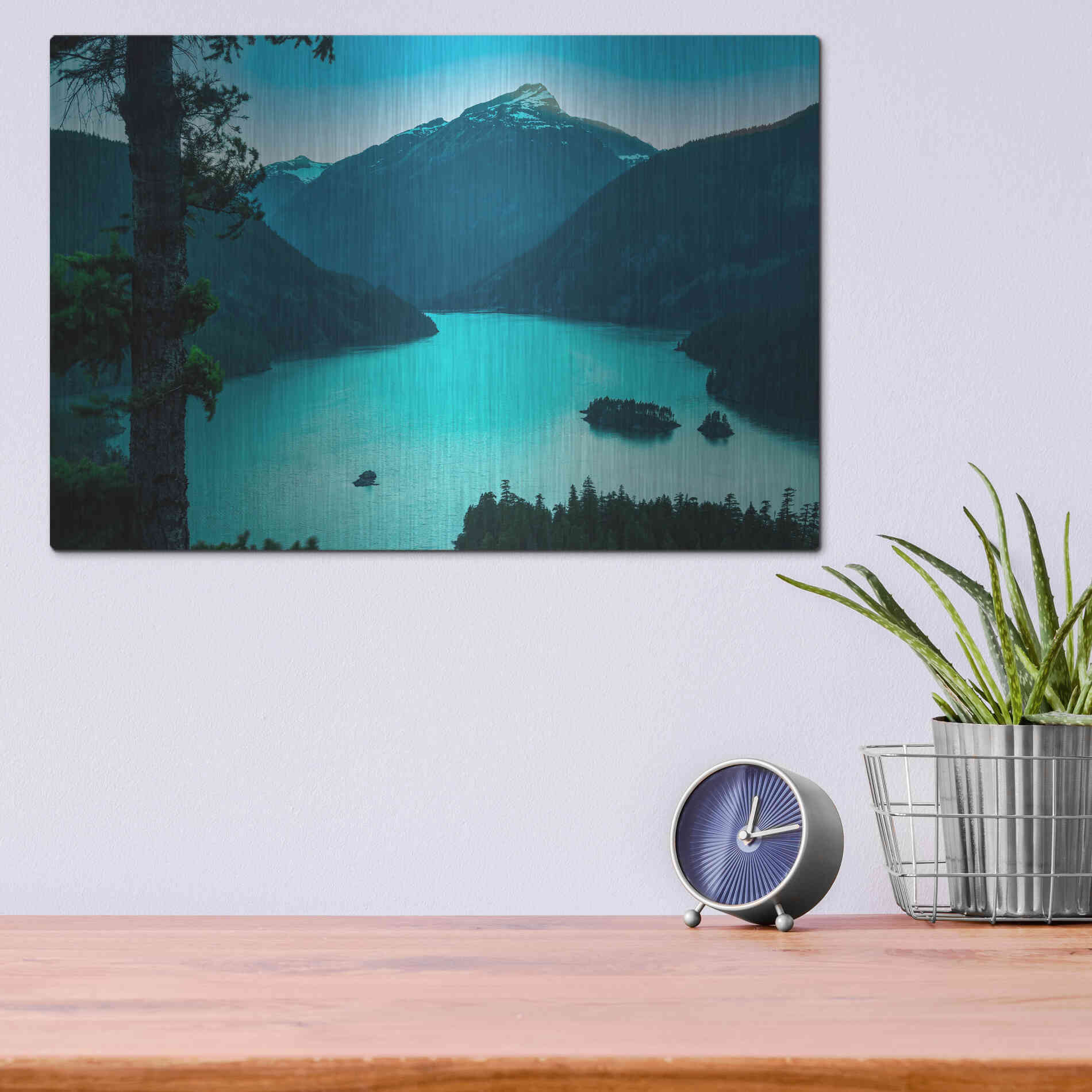 Luxe Metal Art  'Diablo Overlook'  by Don Schwartz, Metal Wall Art,16x12