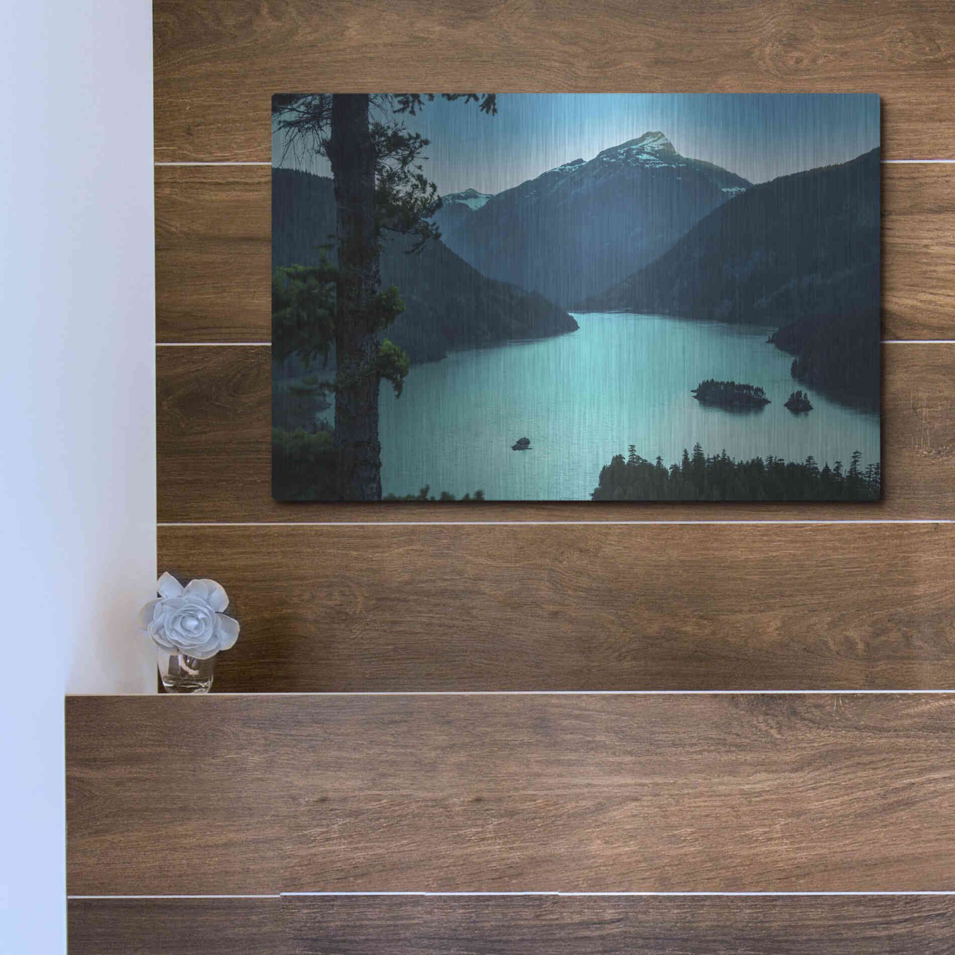 Luxe Metal Art  'Diablo Overlook'  by Don Schwartz, Metal Wall Art,16x12