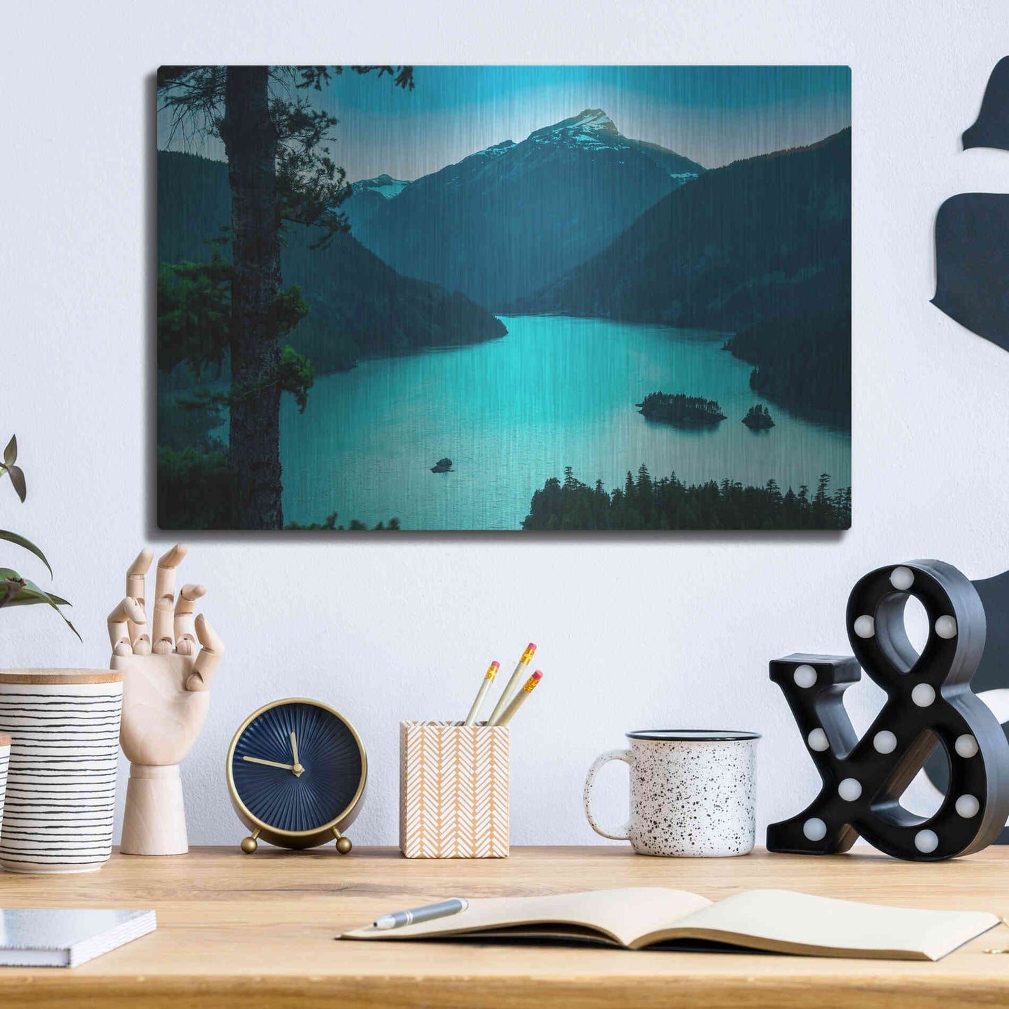 Luxe Metal Art  'Diablo Overlook'  by Don Schwartz, Metal Wall Art,16x12