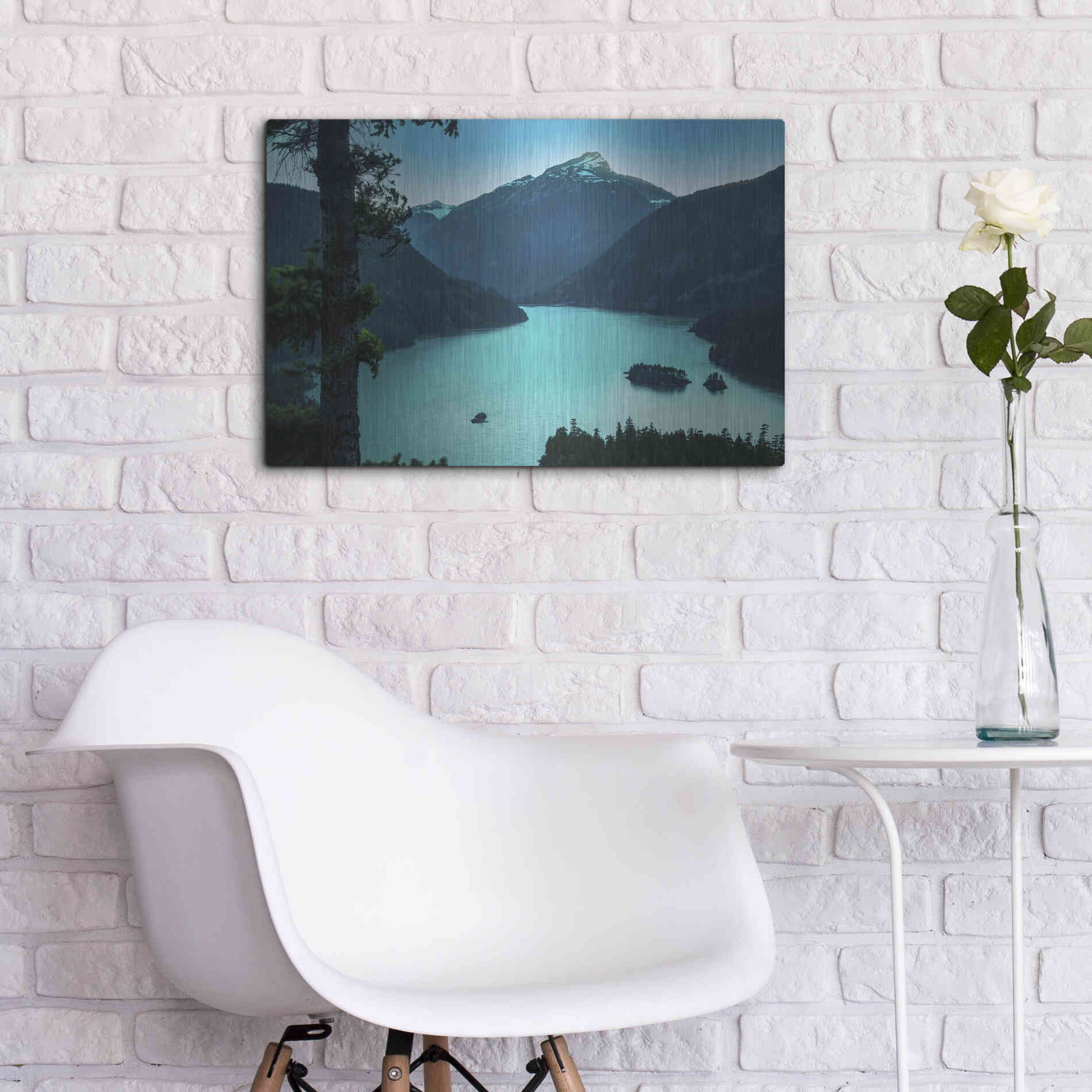 Luxe Metal Art  'Diablo Overlook'  by Don Schwartz, Metal Wall Art,24x16