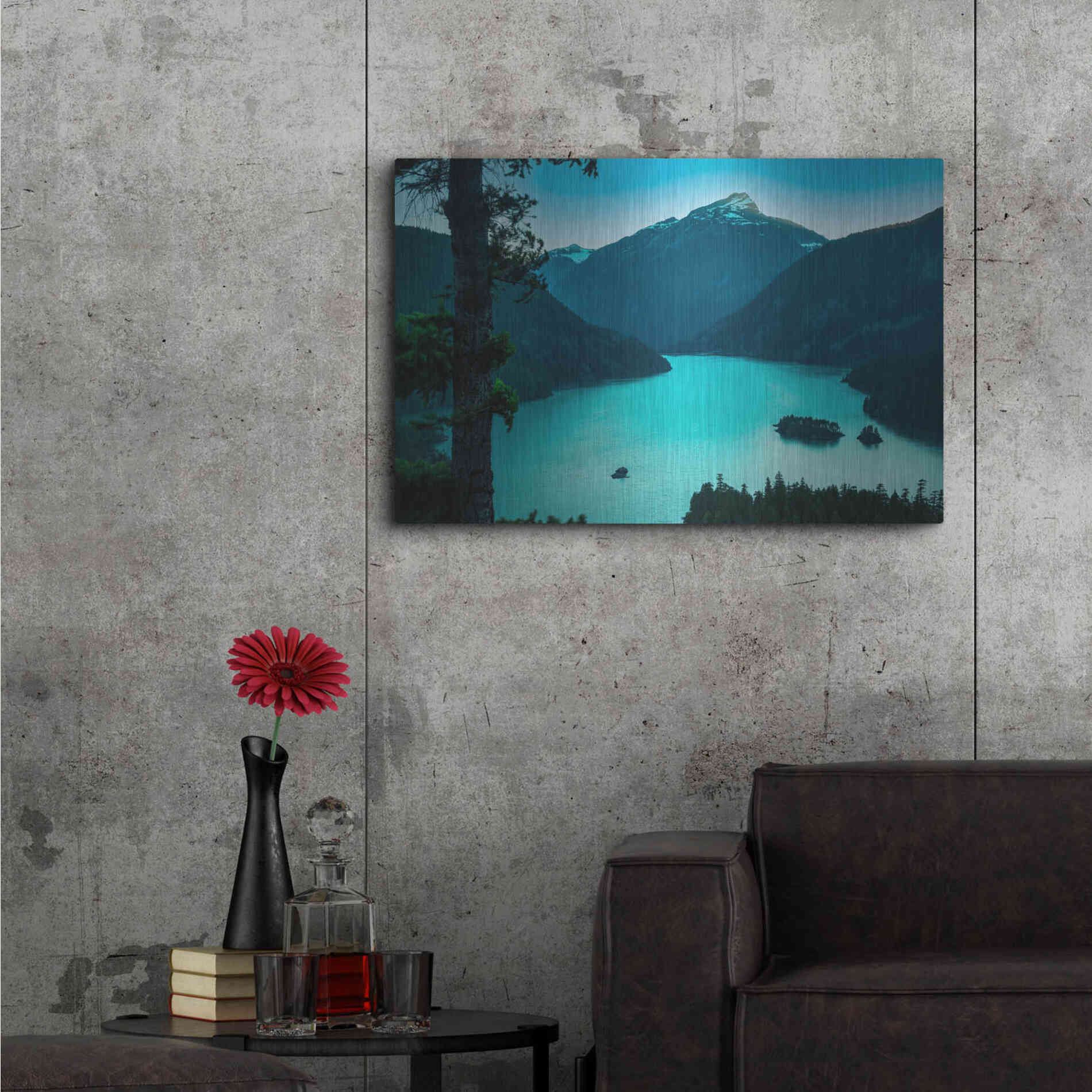 Luxe Metal Art  'Diablo Overlook'  by Don Schwartz, Metal Wall Art,36x24