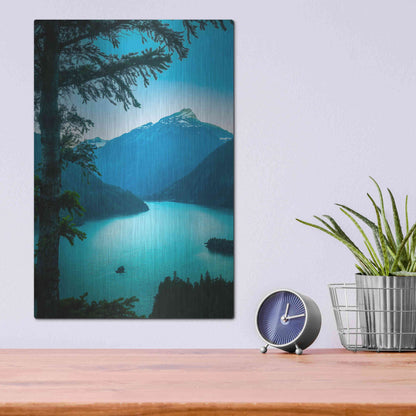 Luxe Metal Art  'Above The Lake'  by Don Schwartz, Metal Wall Art,12x16