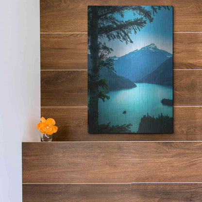 Luxe Metal Art  'Above The Lake'  by Don Schwartz, Metal Wall Art,12x16