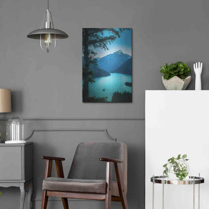 Luxe Metal Art  'Above The Lake'  by Don Schwartz, Metal Wall Art,16x24