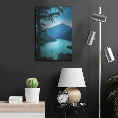 Luxe Metal Art  'Above The Lake'  by Don Schwartz, Metal Wall Art,16x24